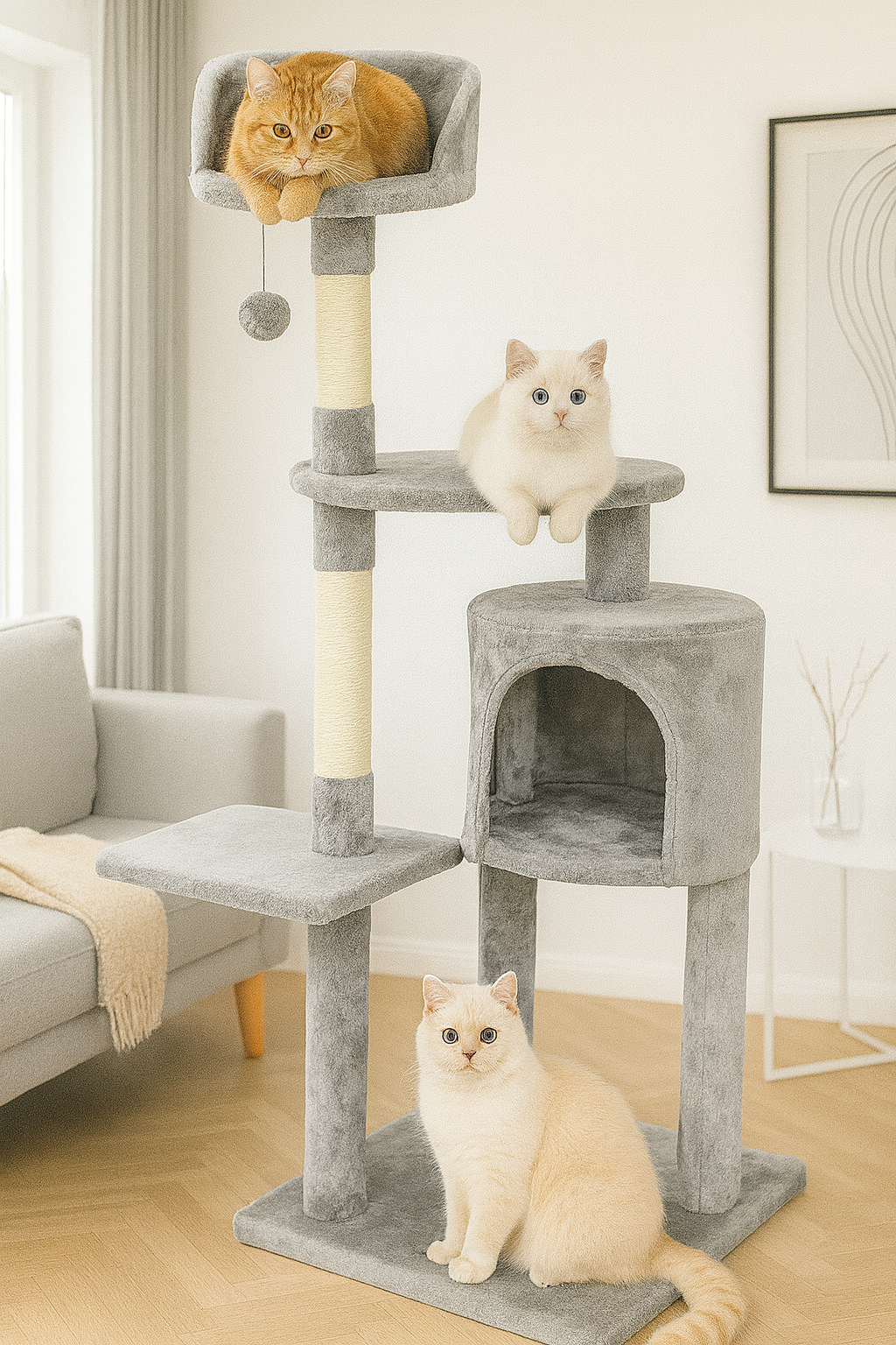 Arbre à chat avec perchoir