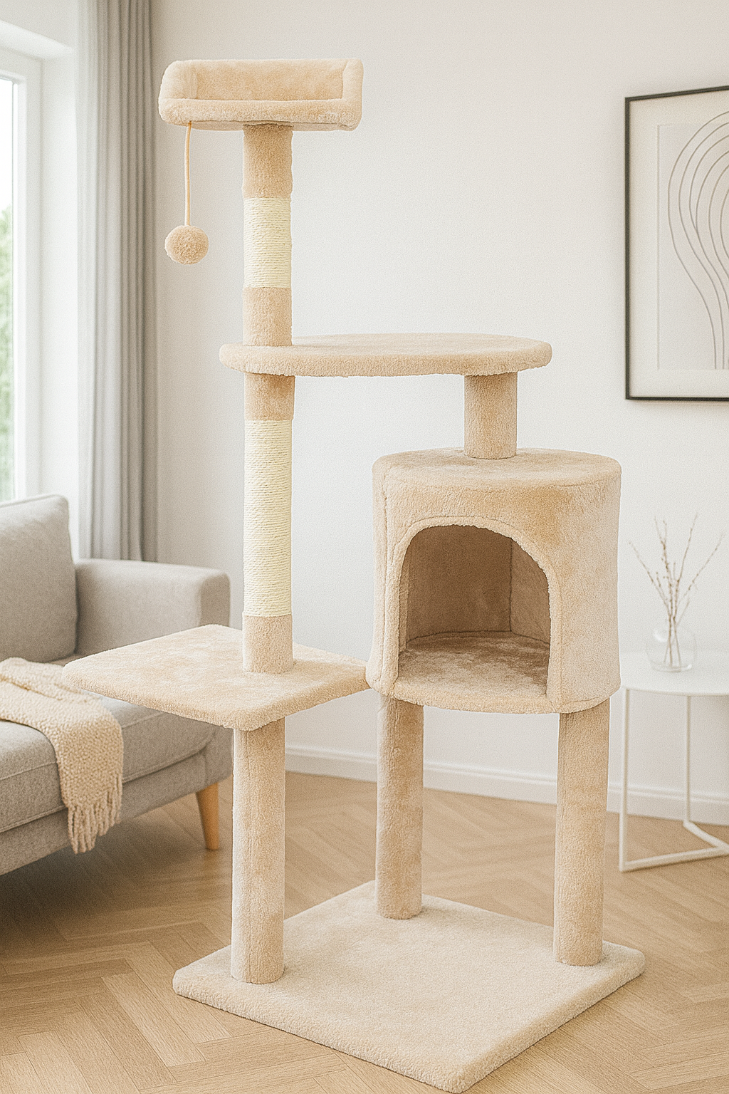 Arbre à chat avec perchoir