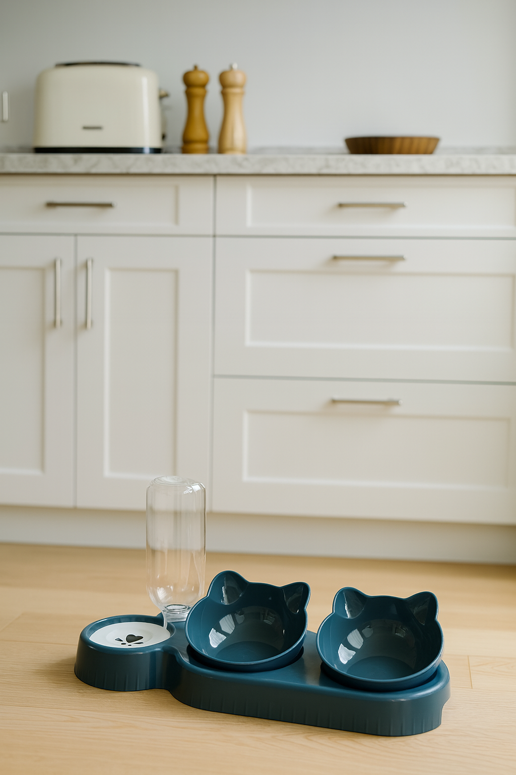 Mangeoire pour chat, conception d'oreille inclinée