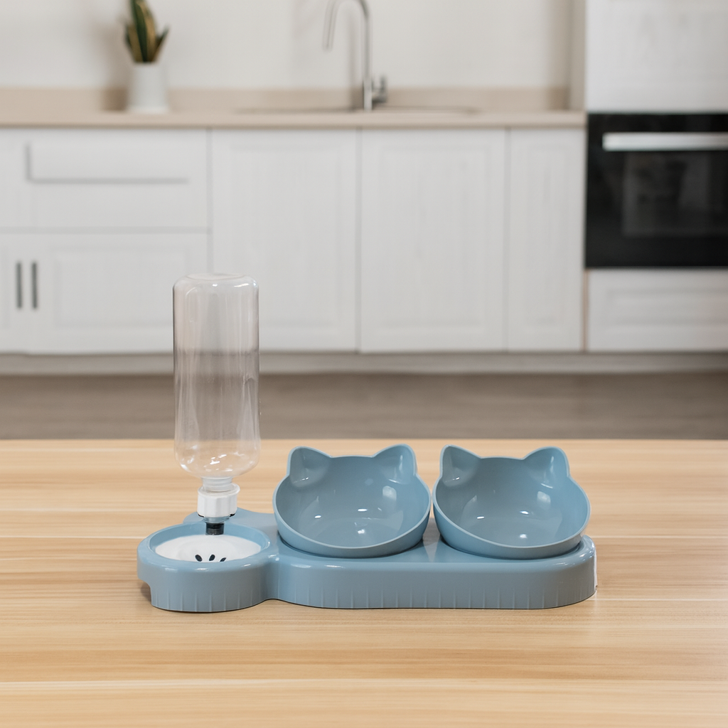 Mangeoire pour chat, conception d'oreille inclinée