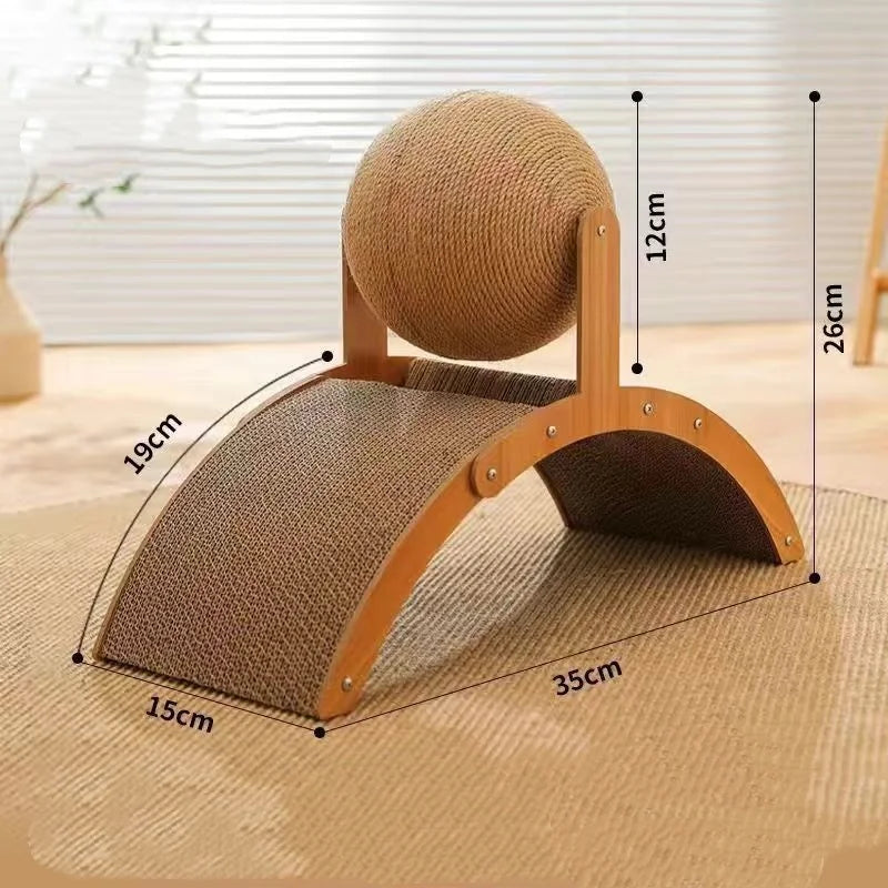 Boule à gratter pour chat