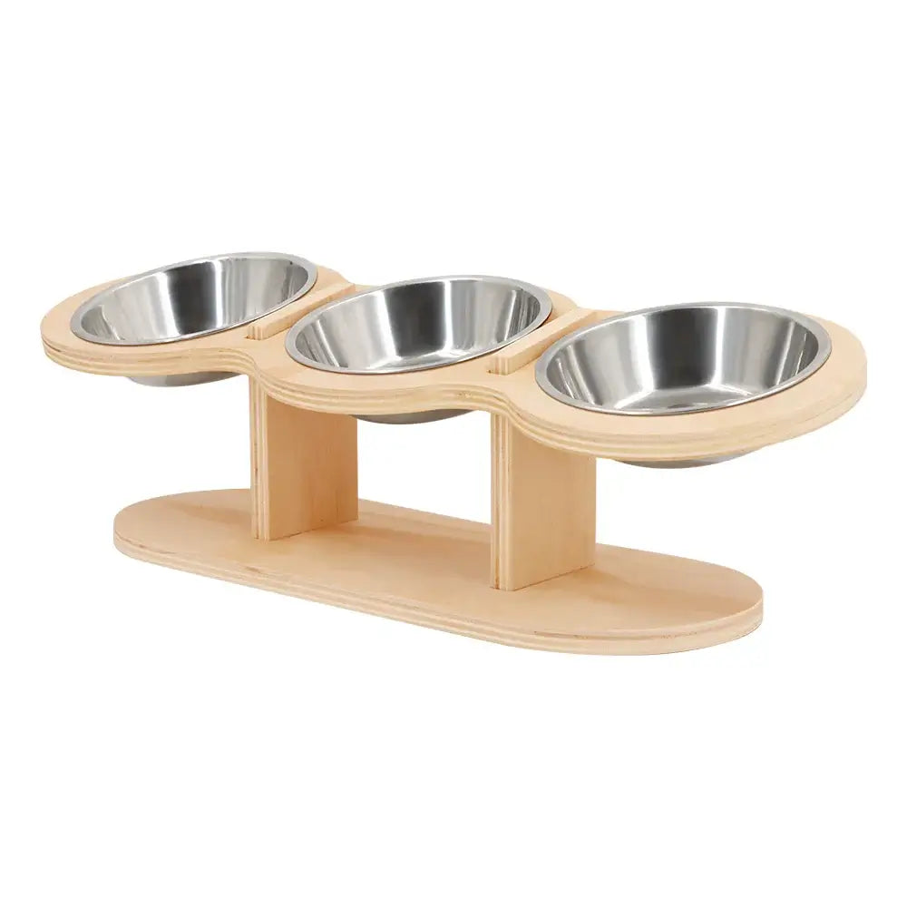 Mangeoire et abreuvoir pour chat, 3 bols en 1