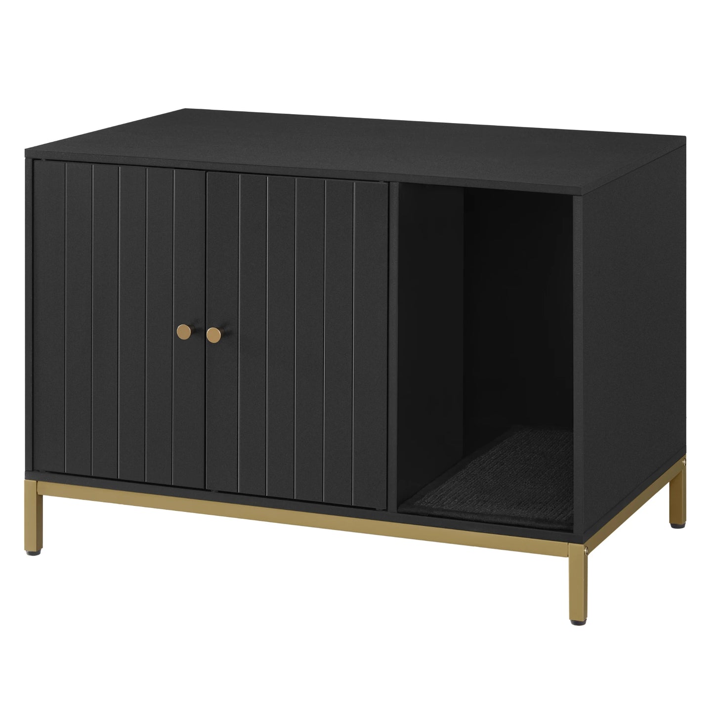 Maison de toilettes pour Chat, Cache-litière, avec Tapis à Griffer