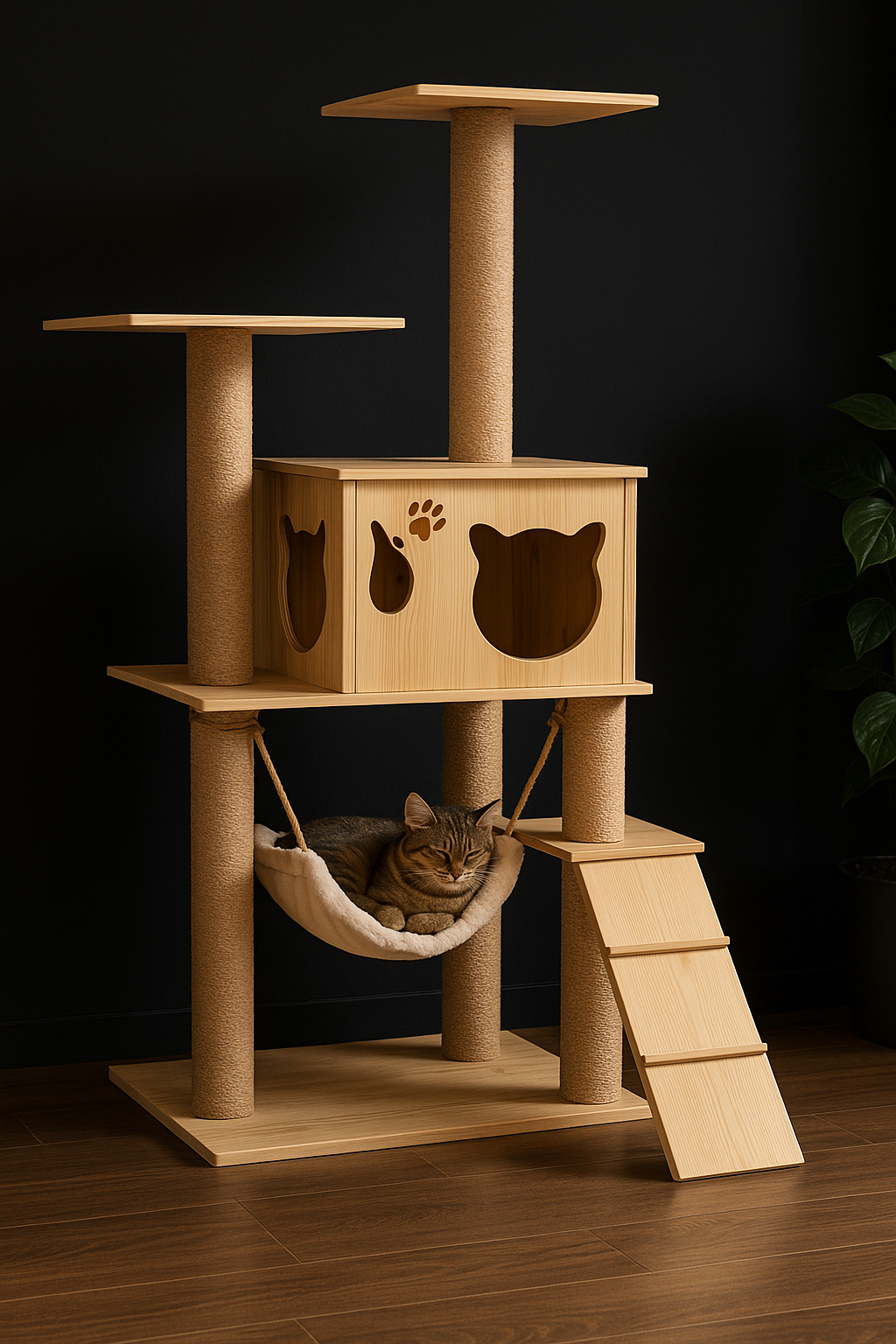 Arbre à chat en Bois