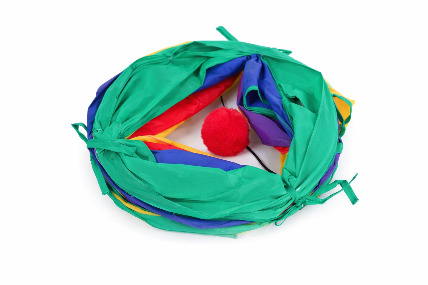 Tunnel pour chat pliable avec balle – Jouet interactif pour chat