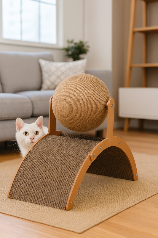 Boule à gratter pour chat