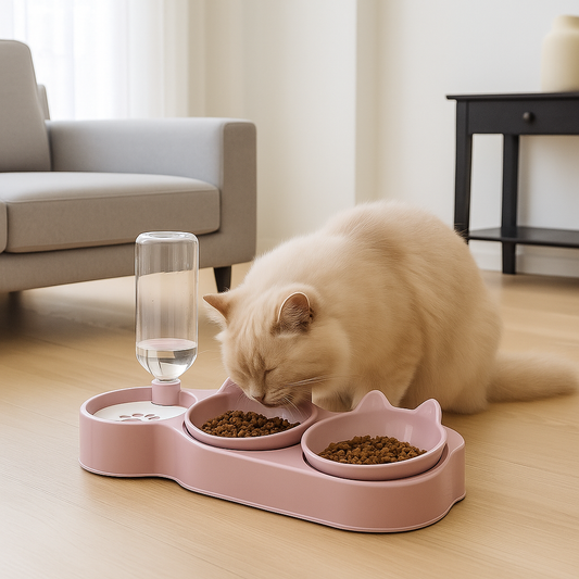 Mangeoire pour chat, conception d'oreille inclinée