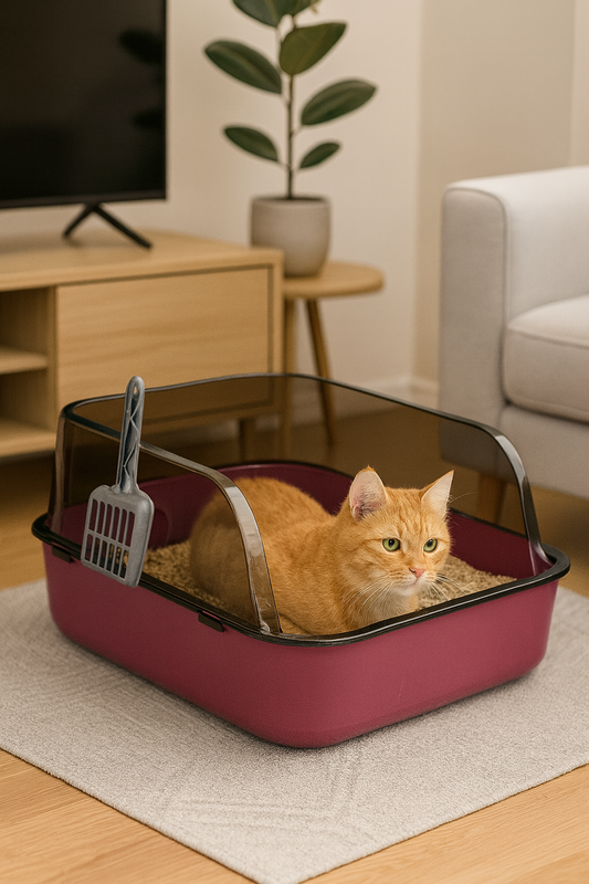 Bac à litière épais pour chat