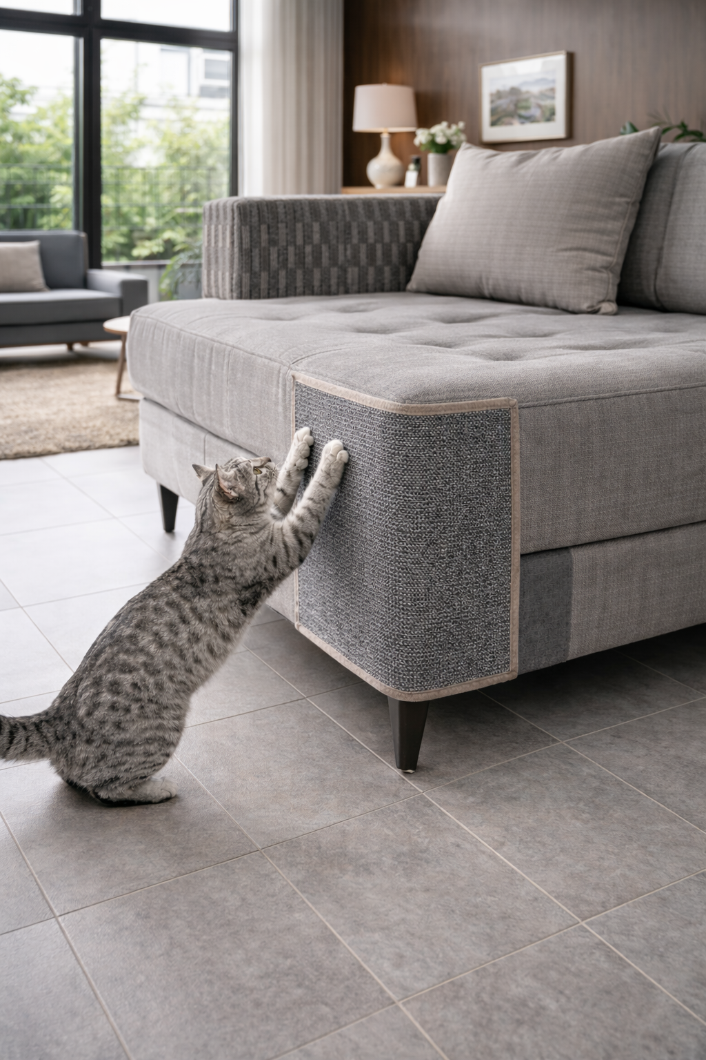 Protection canapé anti-griffes – Tissu autocollant ArbroChat™