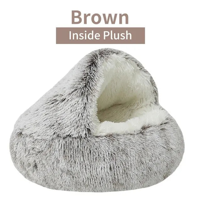 Lit en peluche pour chat