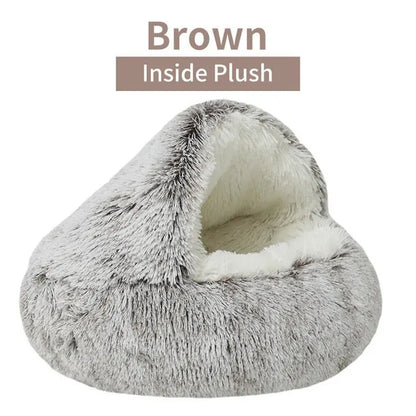 Lit en peluche pour chat