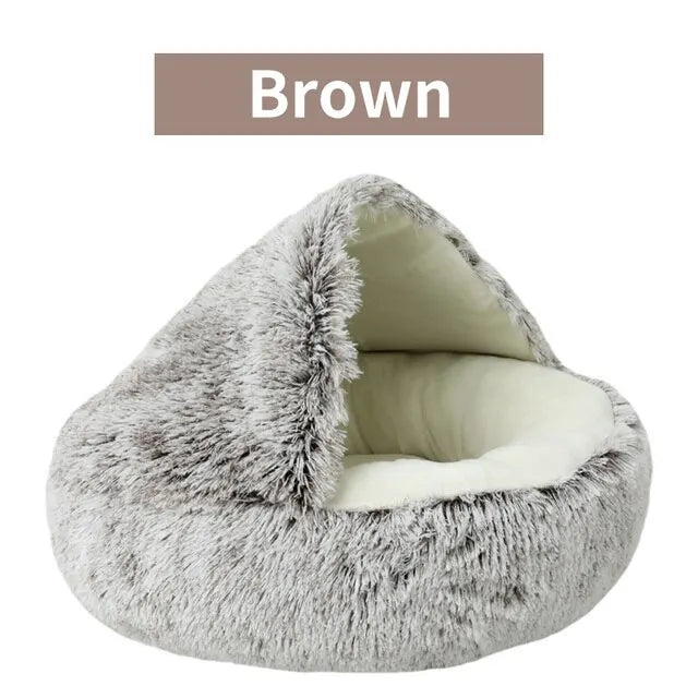 Lit en peluche pour chat