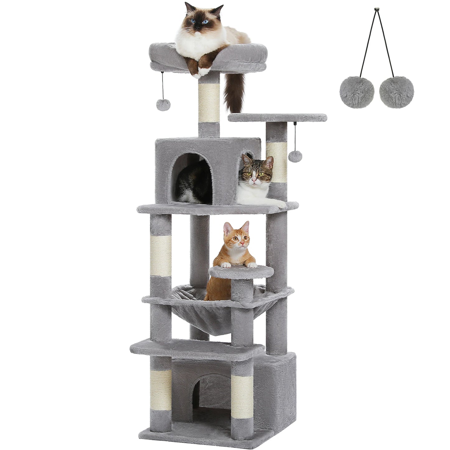 Grand arbre à chats d'intérieur