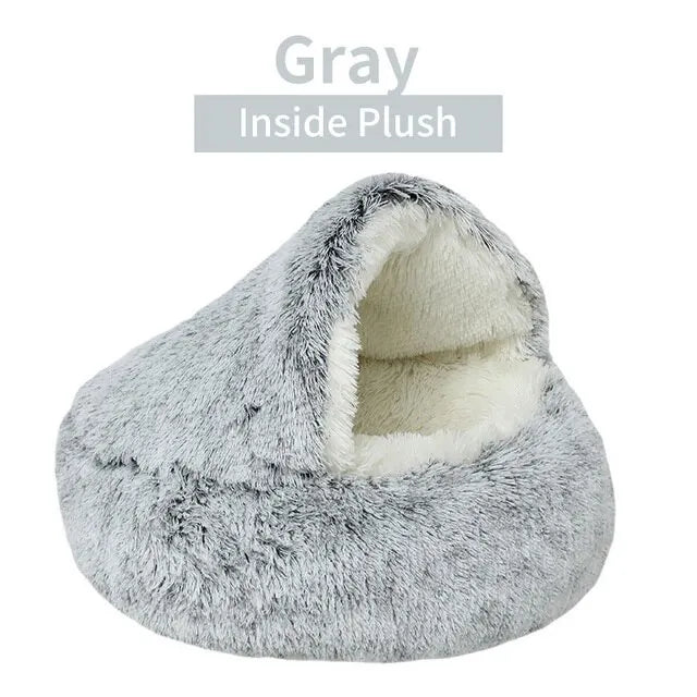 Lit en peluche pour chat